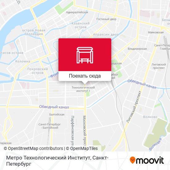 Карта Метро Технологический Институт