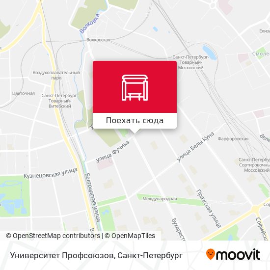 Карта Университет Профсоюзов