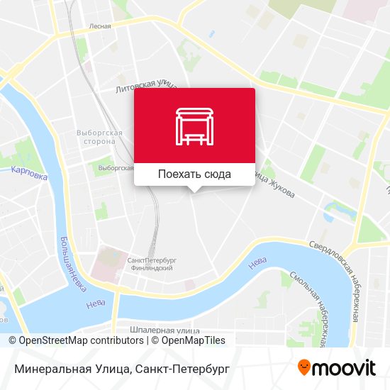 Карта Минеральная Улица