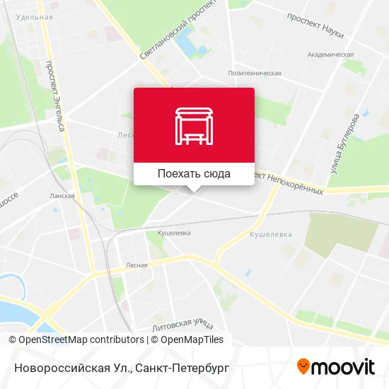 Карта Новороссийская Ул.