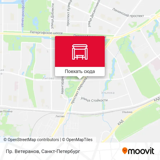 Карта Пр. Ветеранов