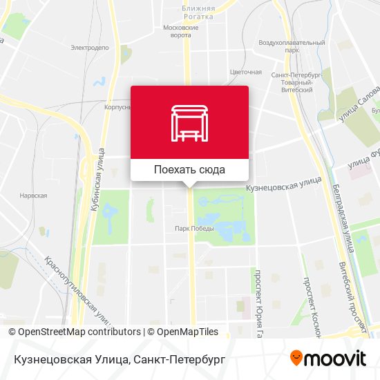 Карта Кузнецовская Улица