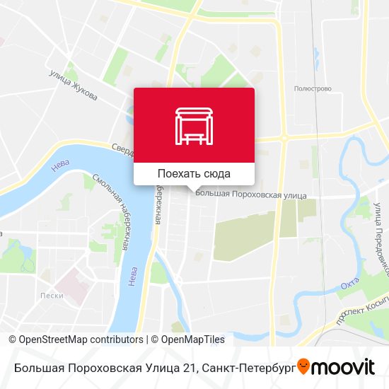 Карта Большая Пороховская Улица 21