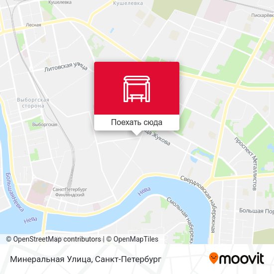 Карта Минеральная Улица