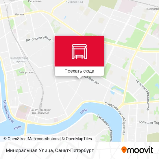 Карта Минеральная Улица