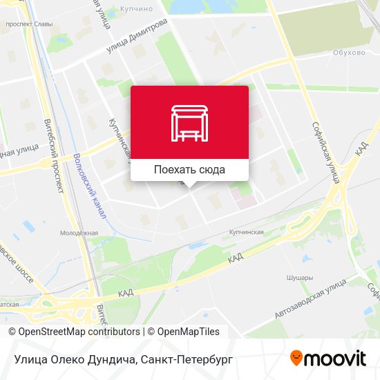 Карта Улица Олеко Дундича