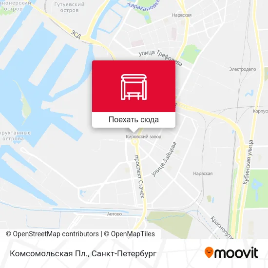 Карта Комсомольская Пл.