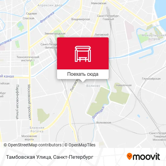 Карта Тамбовская Улица