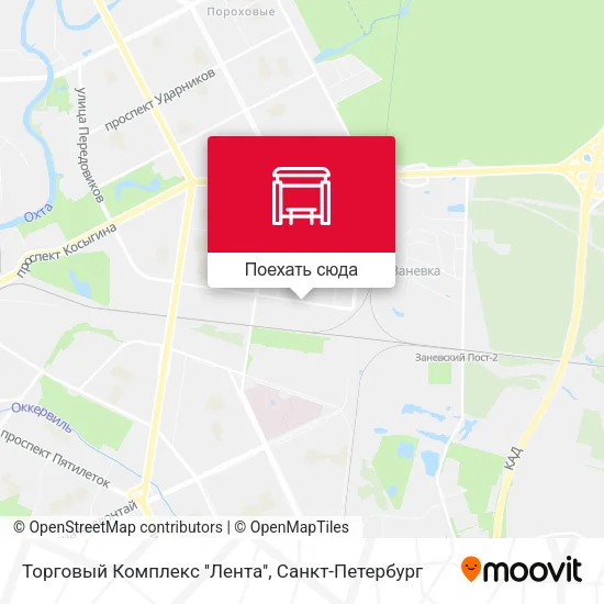 Карта Торговый Комплекс ''Лента''