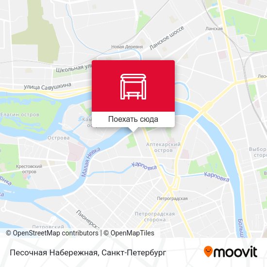 Карта Песочная Набережная
