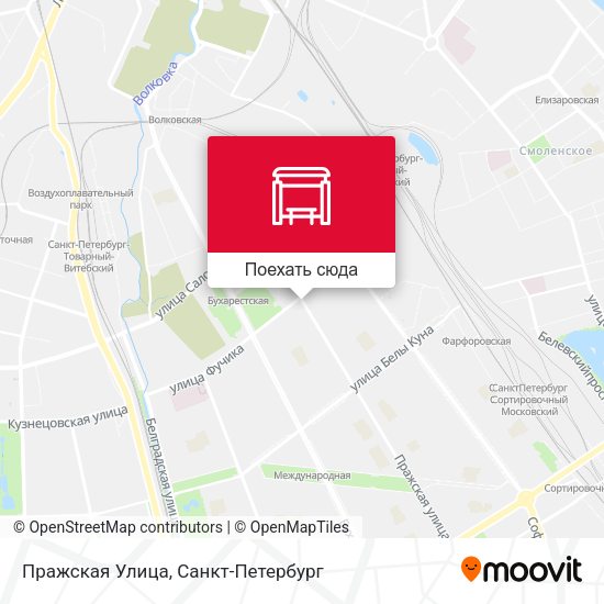 Карта Пражская Улица