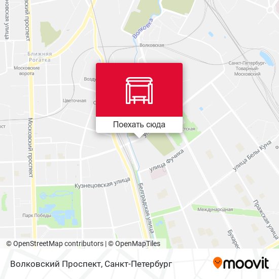 Карта Волковский Проспект