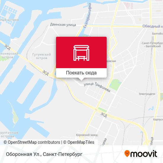 Карта Оборонная Ул.
