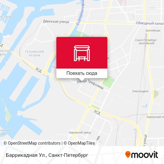 Карта Баррикадная Ул.