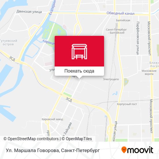 Карта Ул. Маршала Говорова