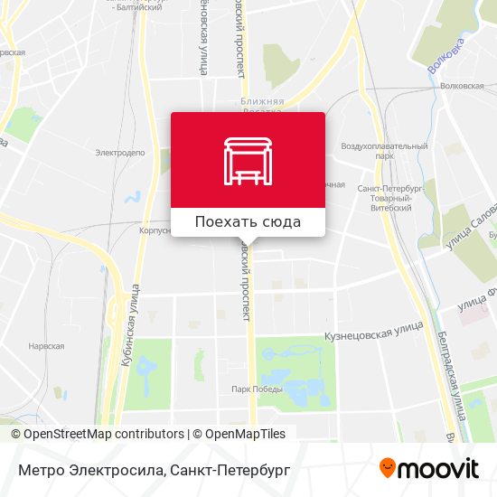 Карта Метро Электросила