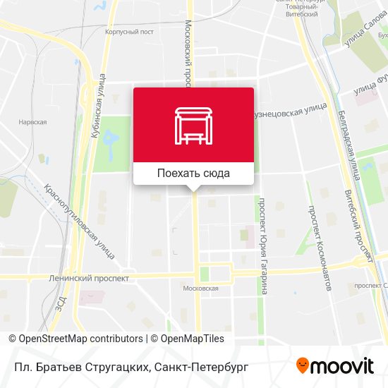 Карта Пл. Братьев Стругацких