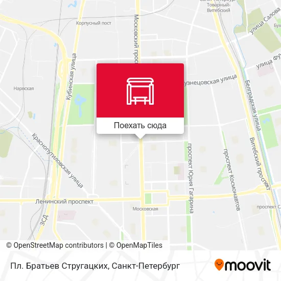 Карта Пл. Братьев Стругацких
