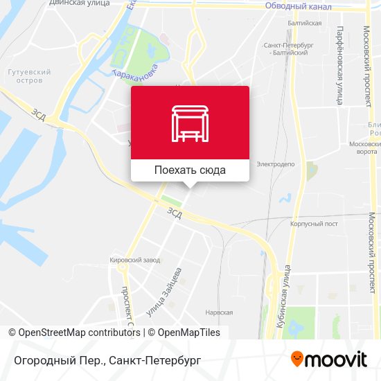 Карта Огородный Пер.