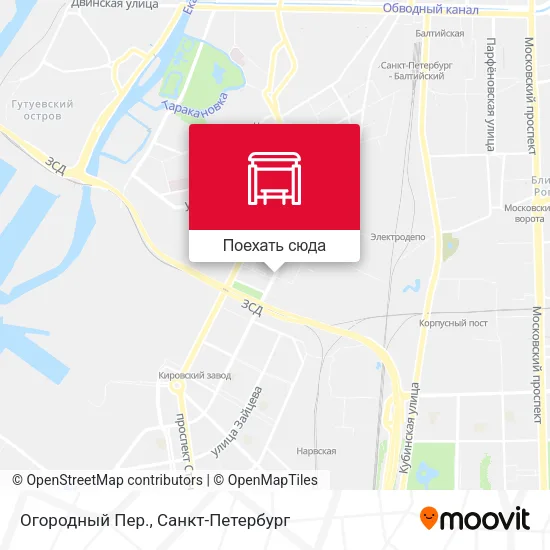 Карта Огородный Пер.