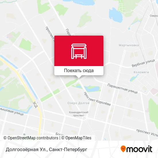 Карта Долгоозёрная Ул.