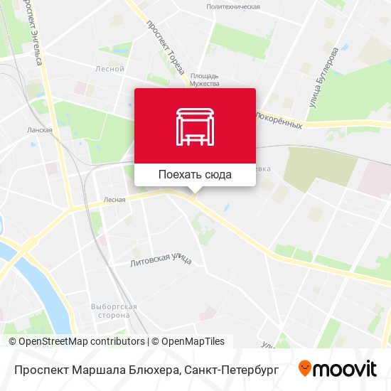 Карта Проспект Маршала Блюхера