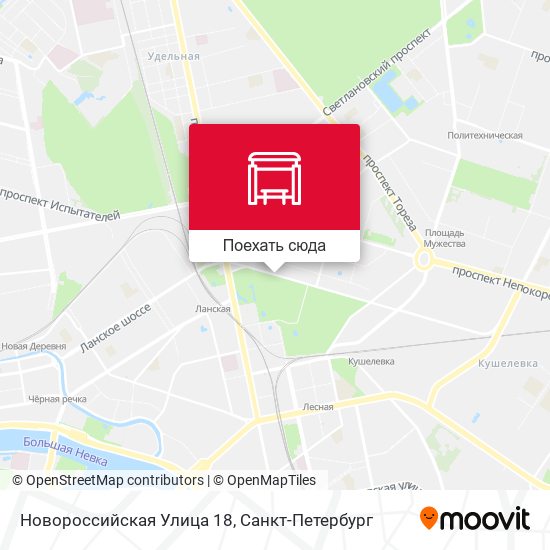 Карта Новороссийская Улица 18