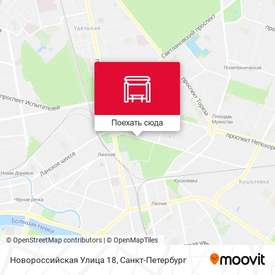 Карта Новороссийская Улица 18