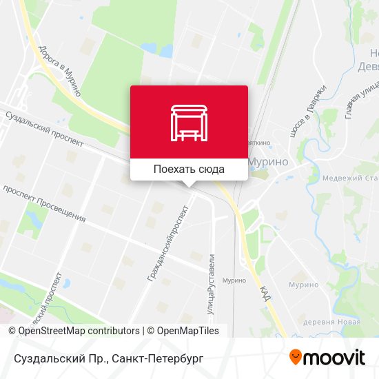 Карта Суздальский Пр.