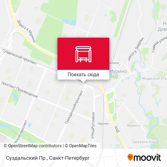 Карта Суздальский Пр.