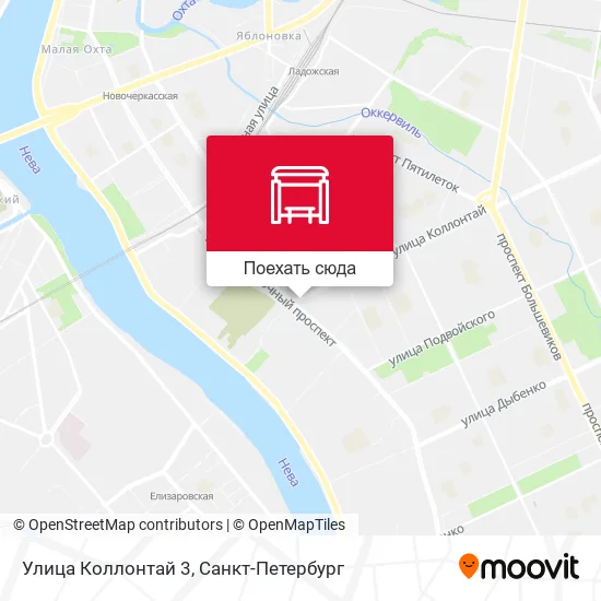 Карта Улица  Коллонтай 3