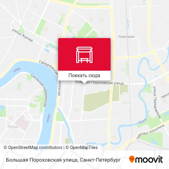 Карта Большая Пороховская улица