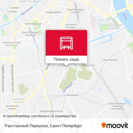 Карта Расстанный Переулок