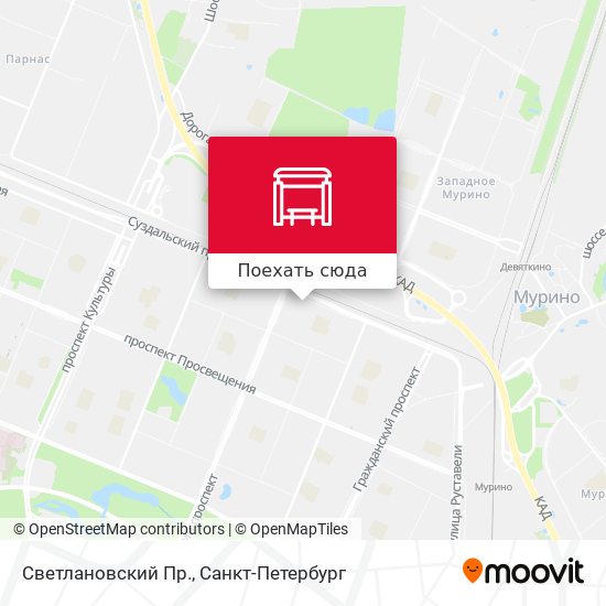 Карта Светлановский Пр.
