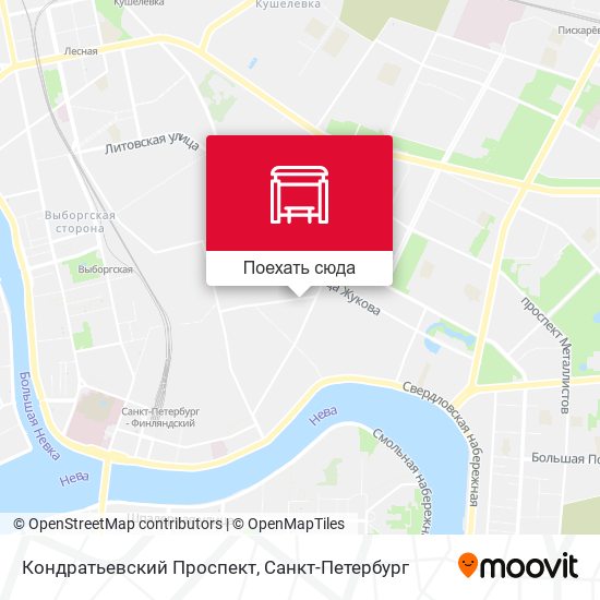 Карта Кондратьевский Проспект
