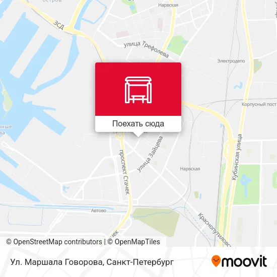 Карта Ул. Маршала Говорова