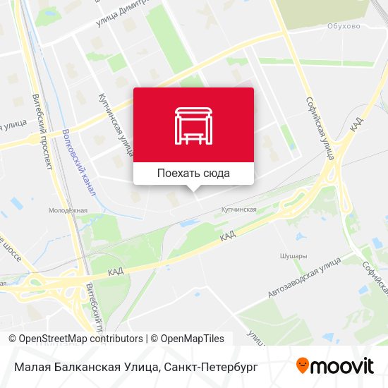 Карта Малая Балканская Улица