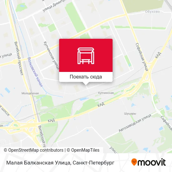 Карта Малая Балканская Улица
