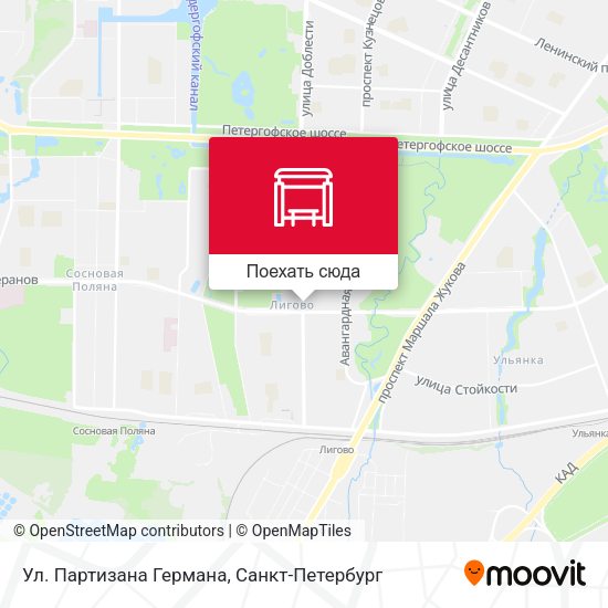 Карта Ул. Партизана Германа
