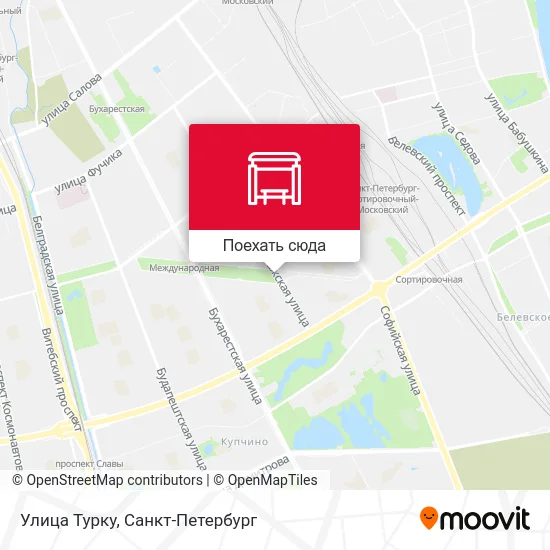 Карта Улица Турку