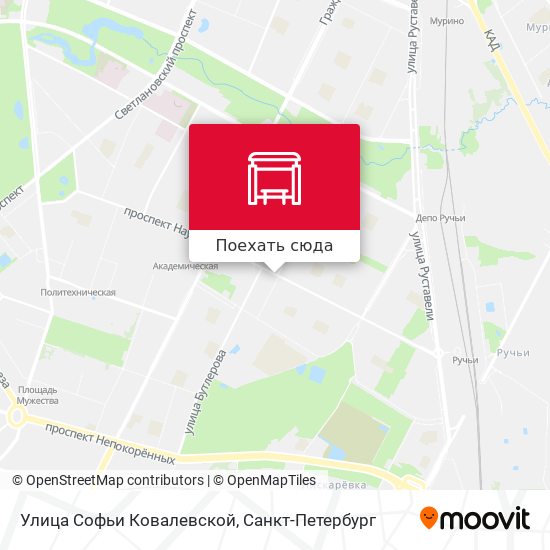 Карта Улица Софьи Ковалевской