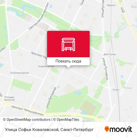 Карта Улица Софьи Ковалевской