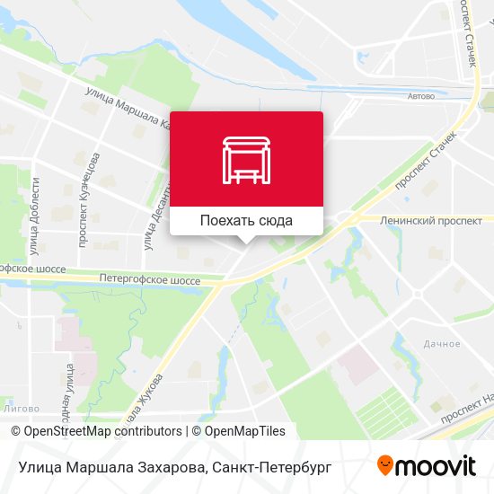 Карта Улица Маршала Захарова