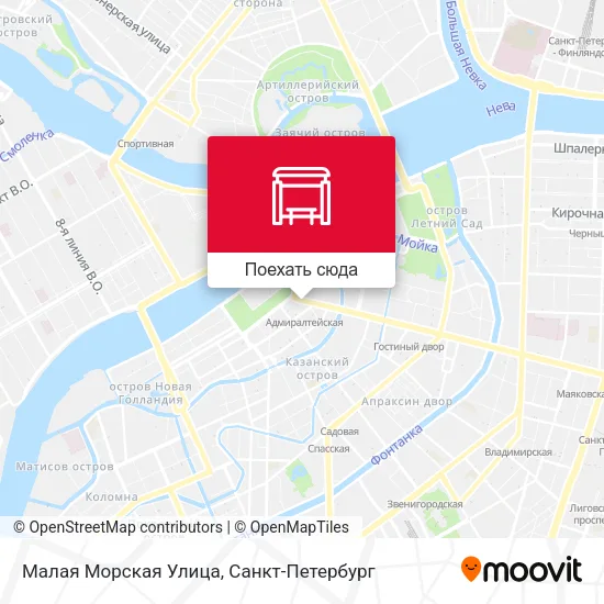 Карта Малая Морская Улица
