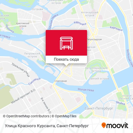 Карта Улица Красного Курсанта