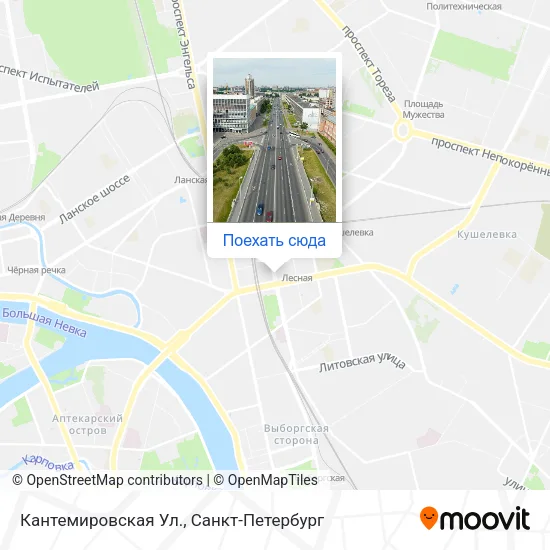 Карта Кантемировская Ул.