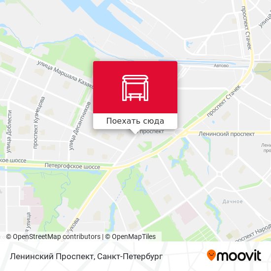 Карта Ленинский Проспект