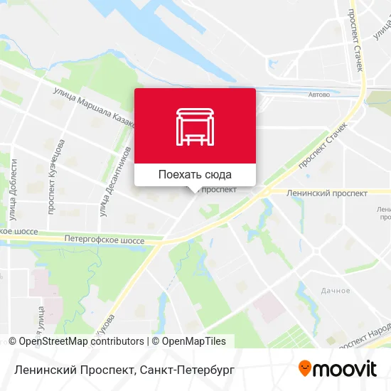Карта Ленинский Проспект