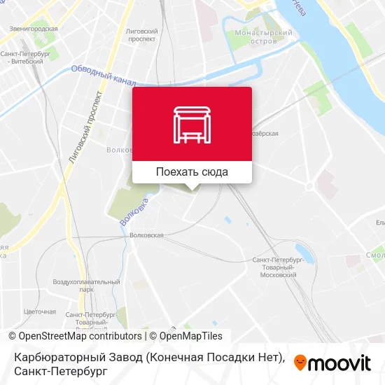 Карта Карбюраторный Завод (Конечная Посадки Нет)