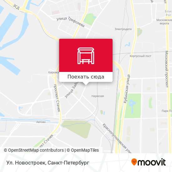 Карта Ул. Новостроек